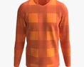 Sweatshirt For Men Mockup 03 Orange 3D модель