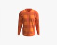 Sweatshirt For Men Mockup 03 Orange Modello 3D