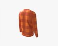 Sweatshirt For Men Mockup 03 Orange 3D 모델 
