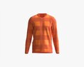 Sweatshirt For Men Mockup 03 Orange Modelo 3d