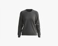Sweatshirt For Women Mockup 01 Black 3D 모델 