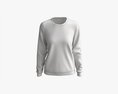 Sweatshirt For Women Mockup 01 Black Modelo 3D