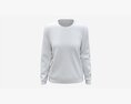 Sweatshirt For Women Mockup 01 White Modelo 3D