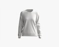 Sweatshirt For Women Mockup 01 White Modelo 3D
