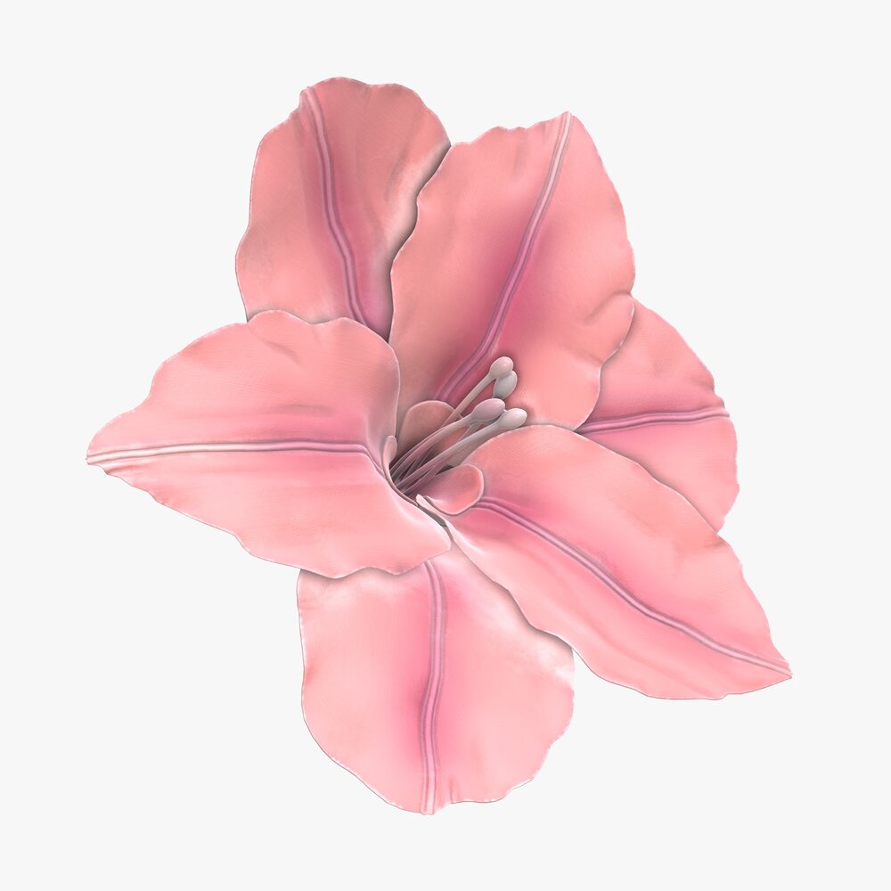 Artificial Lily Flower Modelo 3d