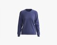 Sweatshirt For Women Mockup 01 Wool Blue 3D модель