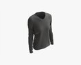 Sweatshirt For Women Mockup 02 Black 3D-Modell