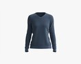 Sweatshirt For Women Mockup 02 Blue 3D модель