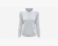 Sweatshirt For Women Mockup 02 White 3D 모델 