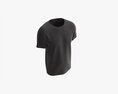 T-shirt For Men Mockup 01 Cotton Black 3d model