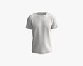 T-shirt For Men Mockup 01 Cotton Black Modello 3D