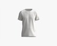 T-shirt For Men Mockup 01 Cotton Black Modelo 3D