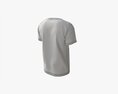 T-shirt For Men Mockup 01 Cotton White 3D модель