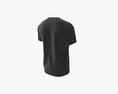 T-shirt For Men Mockup 02 Cotton Black 3d model