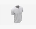 T-shirt For Men Mockup 02 Cotton White 3D модель
