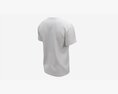 T-shirt For Men Mockup 02 Cotton White Modèle 3d