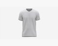 T-shirt For Men Mockup 02 Cotton White 3D модель