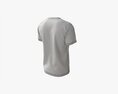 T-shirt For Men Mockup 02 Cotton White 3D-Modell