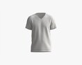 T-shirt For Men Mockup 03 Cotton Black 3D модель