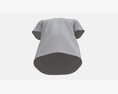 T-shirt For Men Mockup 03 Cotton White 3D модель