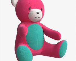 Teddy Bear Toy Soft 3Dモデル