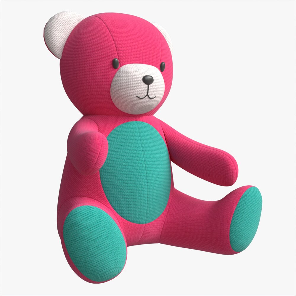 Teddy Bear Toy Soft 3D модель