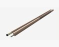 Traditional Pool Cue 3D-Modell