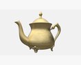 Vintage Brass Teapot 3Dモデル