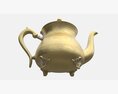 Vintage Brass Teapot Modelo 3D