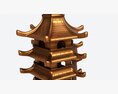 Wenchang Pagoda Tower Modello 3D