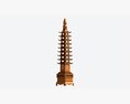 Wenchang Pagoda Tower Modelo 3d
