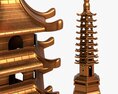 Wenchang Pagoda Tower Modelo 3D