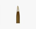 Women Leather Golden Tote Bag 3d model