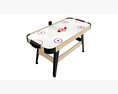 Air Hockey Table With Digital Scoreboard 3d model
