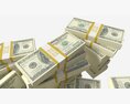 American Dollar Bundles Large Set 3D模型