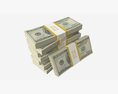 American Dollar Bundles Medium Set 3Dモデル