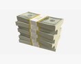American Dollar Bundles Medium Set 3D-Modell