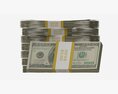 American Dollar Bundles Medium Set 3d model