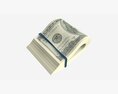 American Dollars Folded And Tied 01 3D 모델 