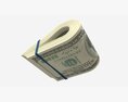 American Dollars Folded And Tied 01 3D-Modell