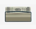 American Dollars Folded And Tied 01 3d model