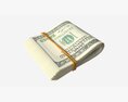 American Dollars Folded And Tied 02 3d model