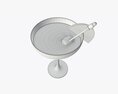 Margarita Glass With Olives And Orange Slice 3D-Modell