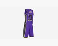 Basketball Uniform Set Purple 3Dモデル