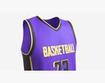 Basketball Uniform Set Purple Modelo 3D