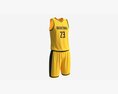 Basketball Uniform Set Yellow 3d model