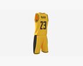 Basketball Uniform Set Yellow Modelo 3D
