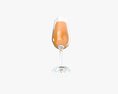 Champagne Flute With Orange Juice 3D-Modell