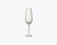 Champagne Flute With Orange Juice 3D-Modell
