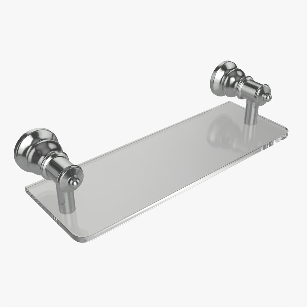 Bathroom Glass Shower Shelf 3D-Modell